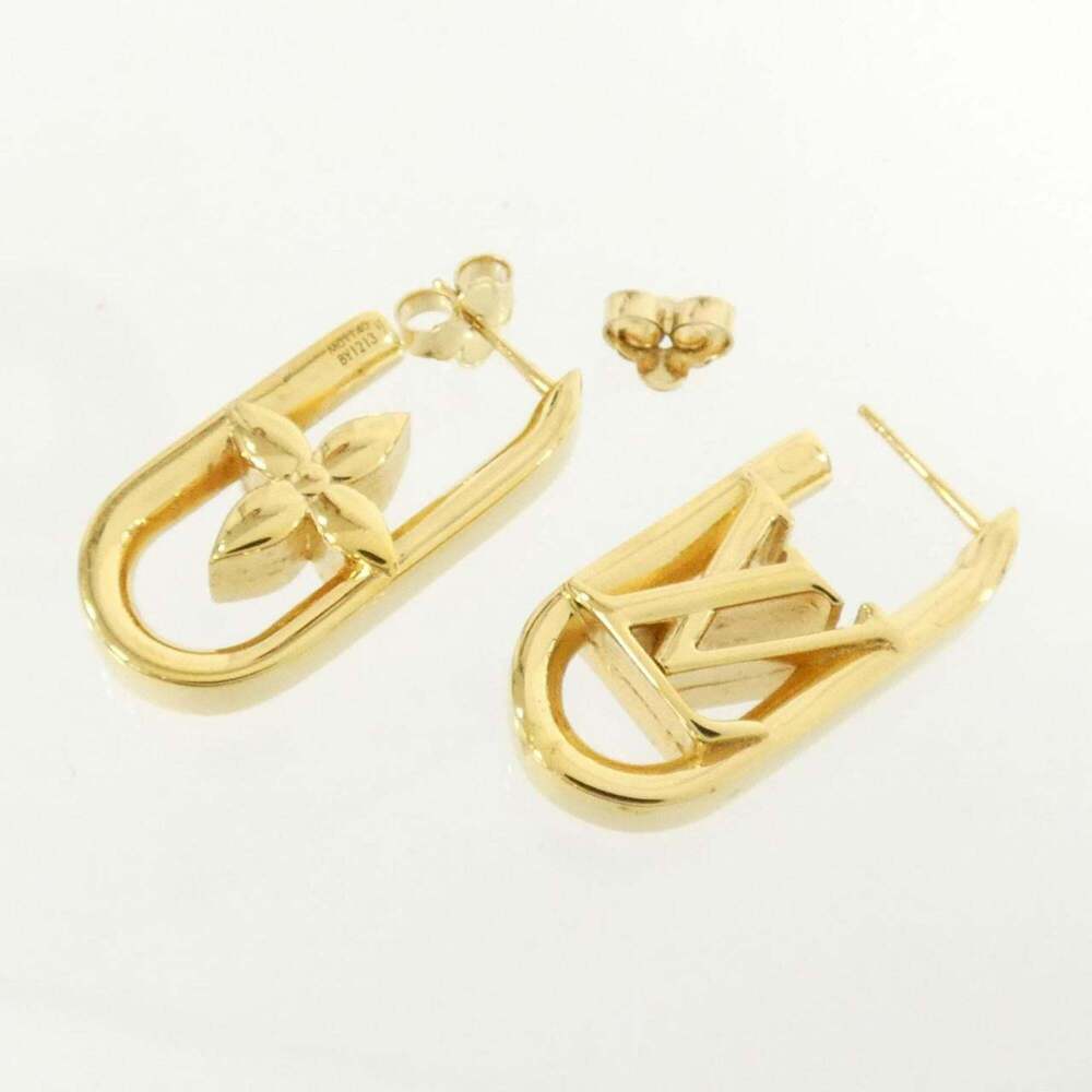 LOUIS VUITTON Gold Earrings - Picture 4 of 4